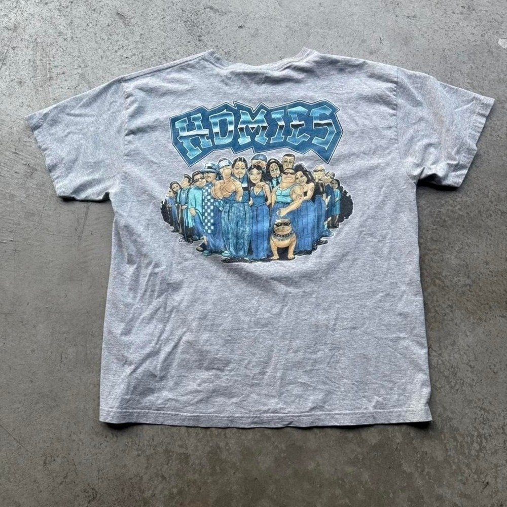 Vintage VTG 1990s Y2K Homies Mijos Chicano Low Rider Graphic T-Shirt XLarge XL